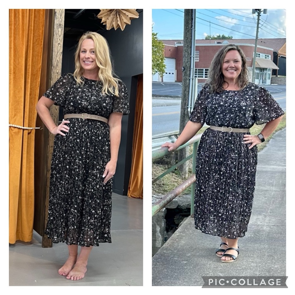 Hayden brand black floral dress